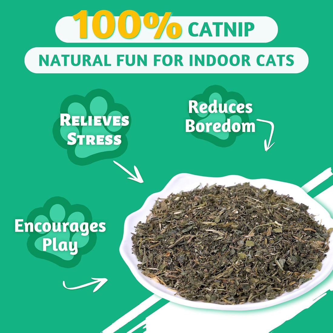 Wellix Fresh Dried Catnip for Cats, Used as Cat Nip Treats, 1.06oz