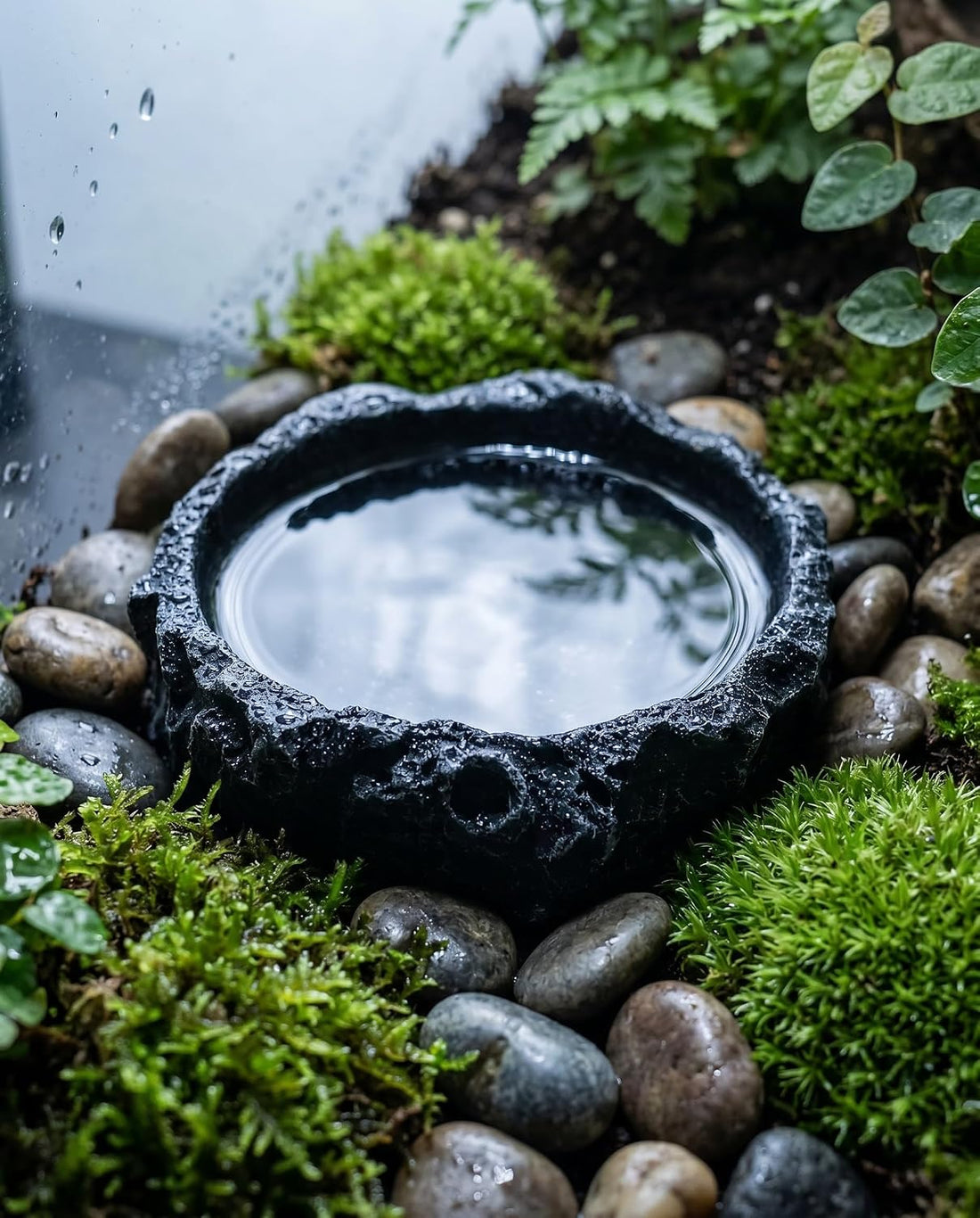 2Pcs Reptile Water Bowl, Feeding Dish for Leopard Gecko Lizard
