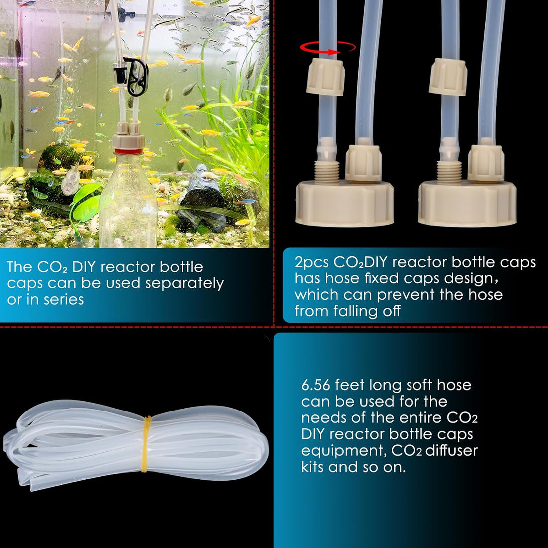 CO₂ Level Indicator Reagent for Aquarium Fish Tank Test Kits Glass