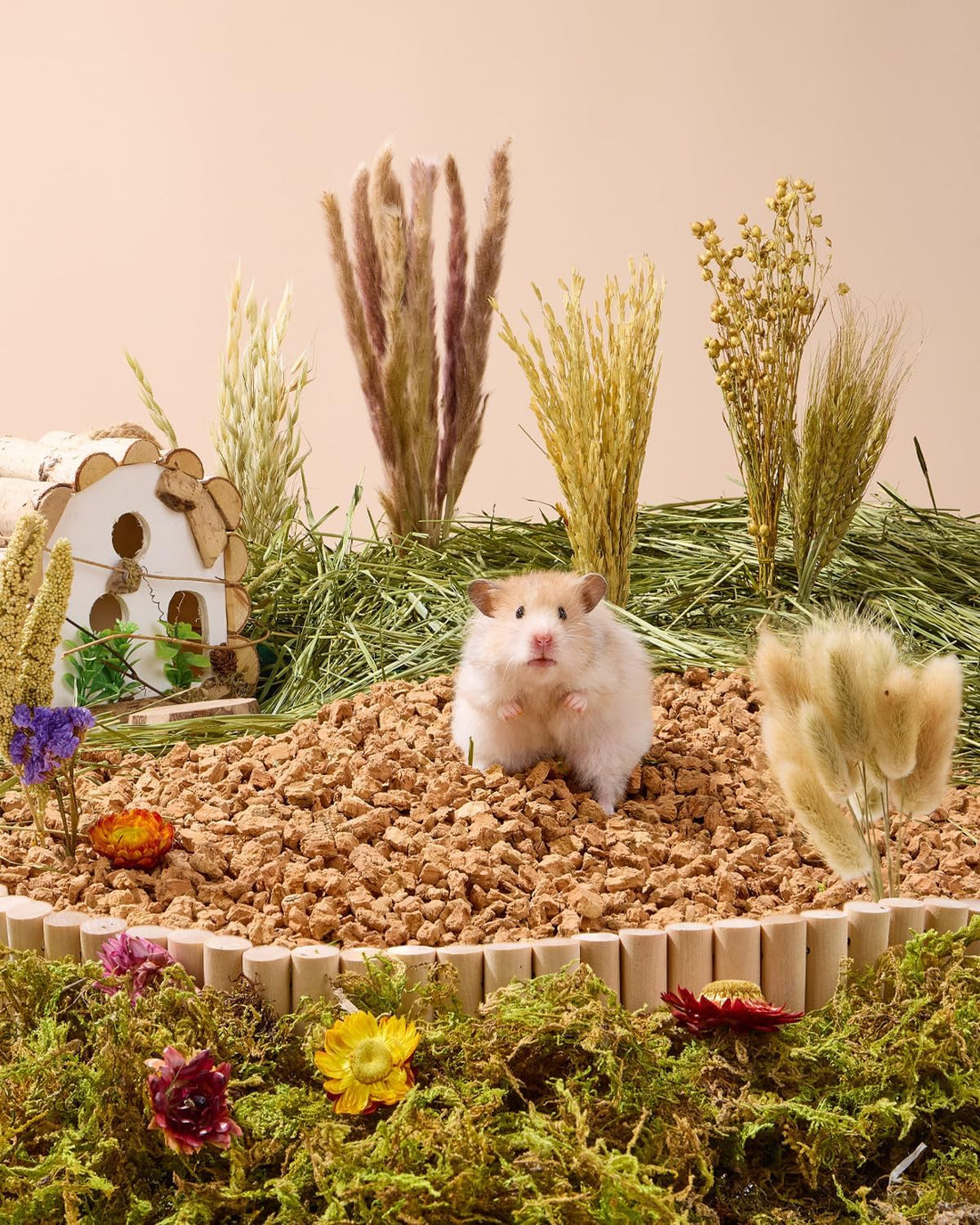 BUCATSTATE 60PCS Natural Hamster Bedding