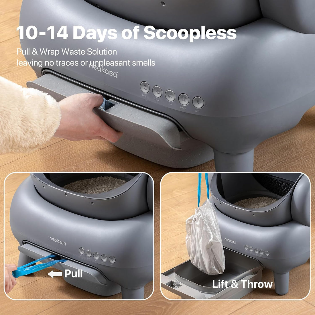 Neakasa M1 Plus Self-Cleaning Litter Box Bundle with 2-Year