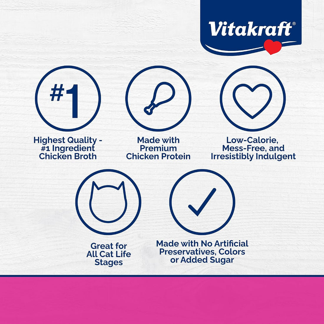 Vitakraft Lick 'N' Lap Real Chicken Squeezeable Liquid Cat Treats