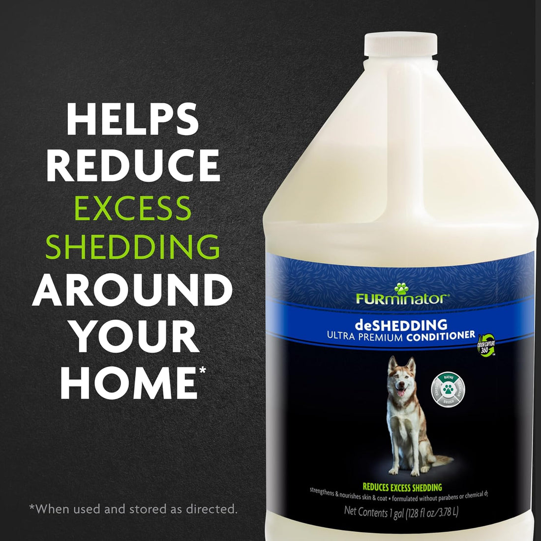 FURminator® deShedding Ultra Premium Conditioner for Dogs, 128 Oz