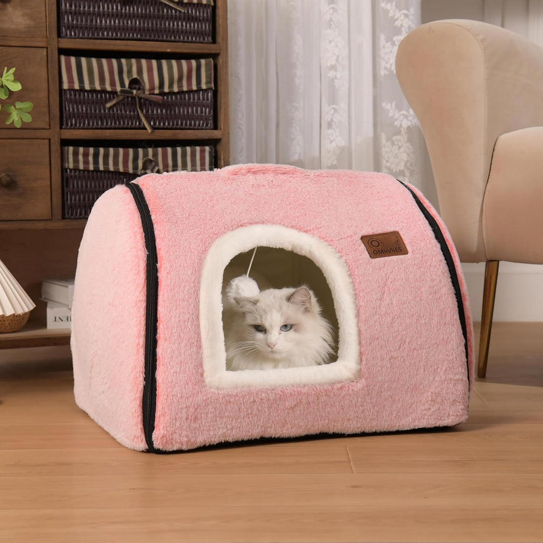 cat Bed cave-cat beds for Indoor Cats,Soft and Comfortable Cute cat