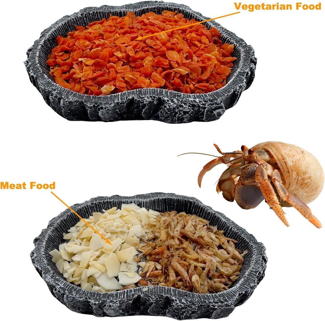 2 Pack Shallow Reptile Food Bowls
