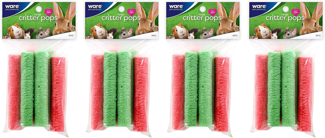 Ware Manufacturing Large Rice Pops Small Animal Treats, Pack of 4