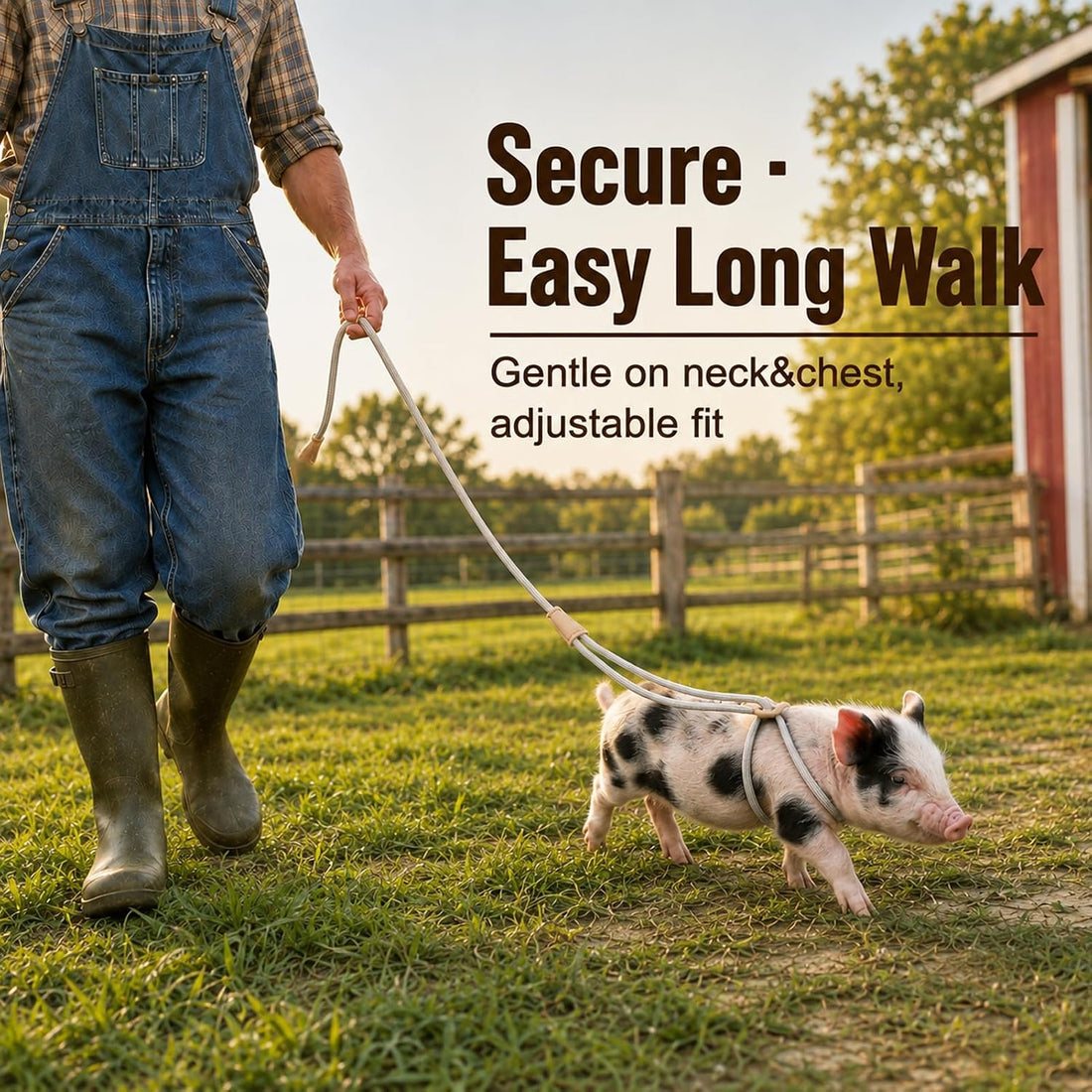 Pig Harness and Leash for Mini Pig, Goat