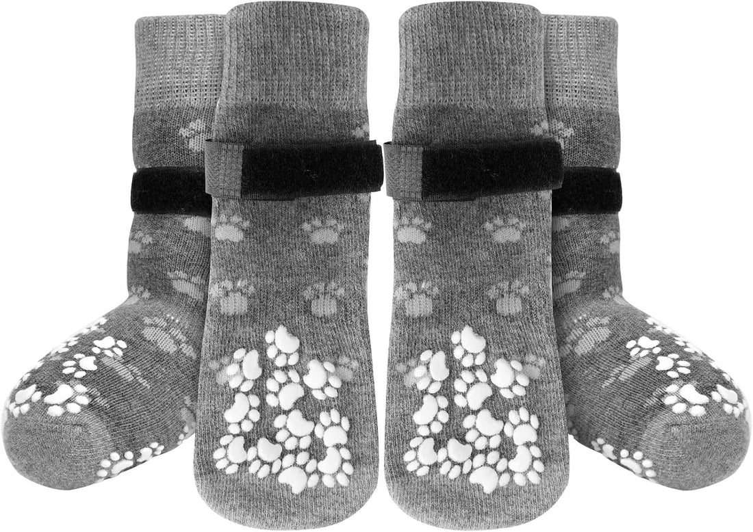 Anti-Slip Dog Socks Prevent Licking Paws,Dog Socks with Grippers