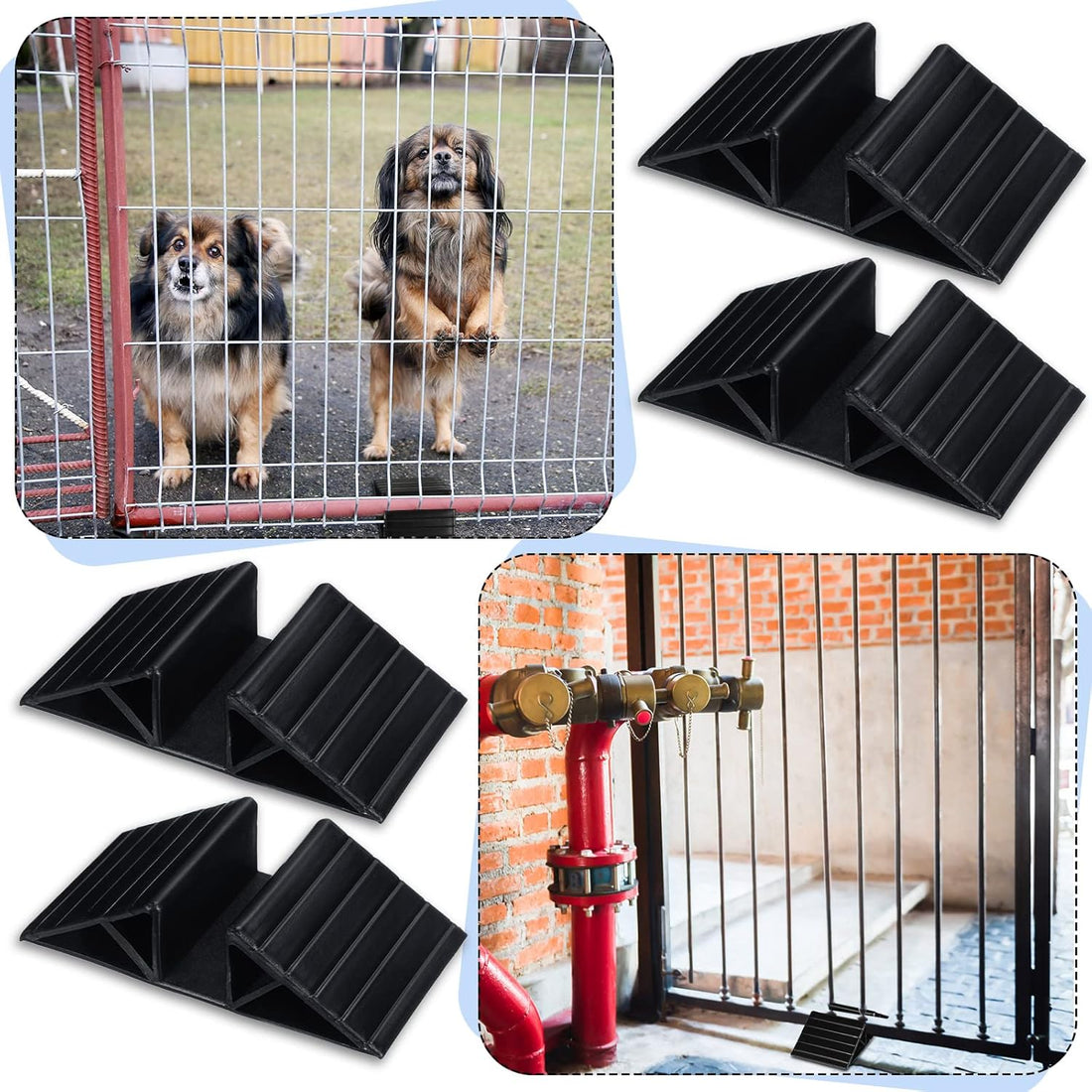 Geelin 4 Pcs Pet Gate Support Feet Freestanding Dog Gates Stabilizer
