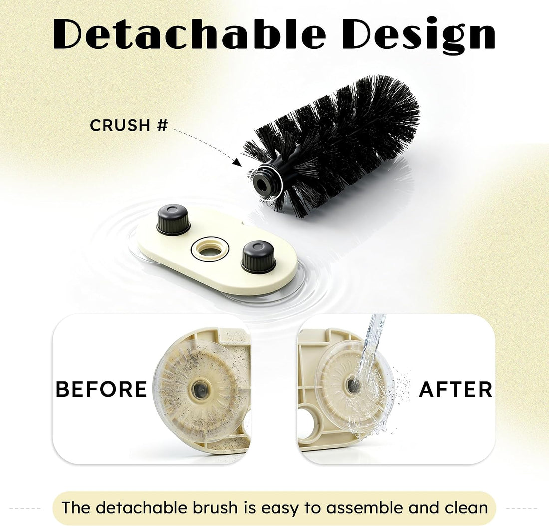 Turtle Brush with Twist-Lock Suction Cups, Tortoise Shell Cleaner