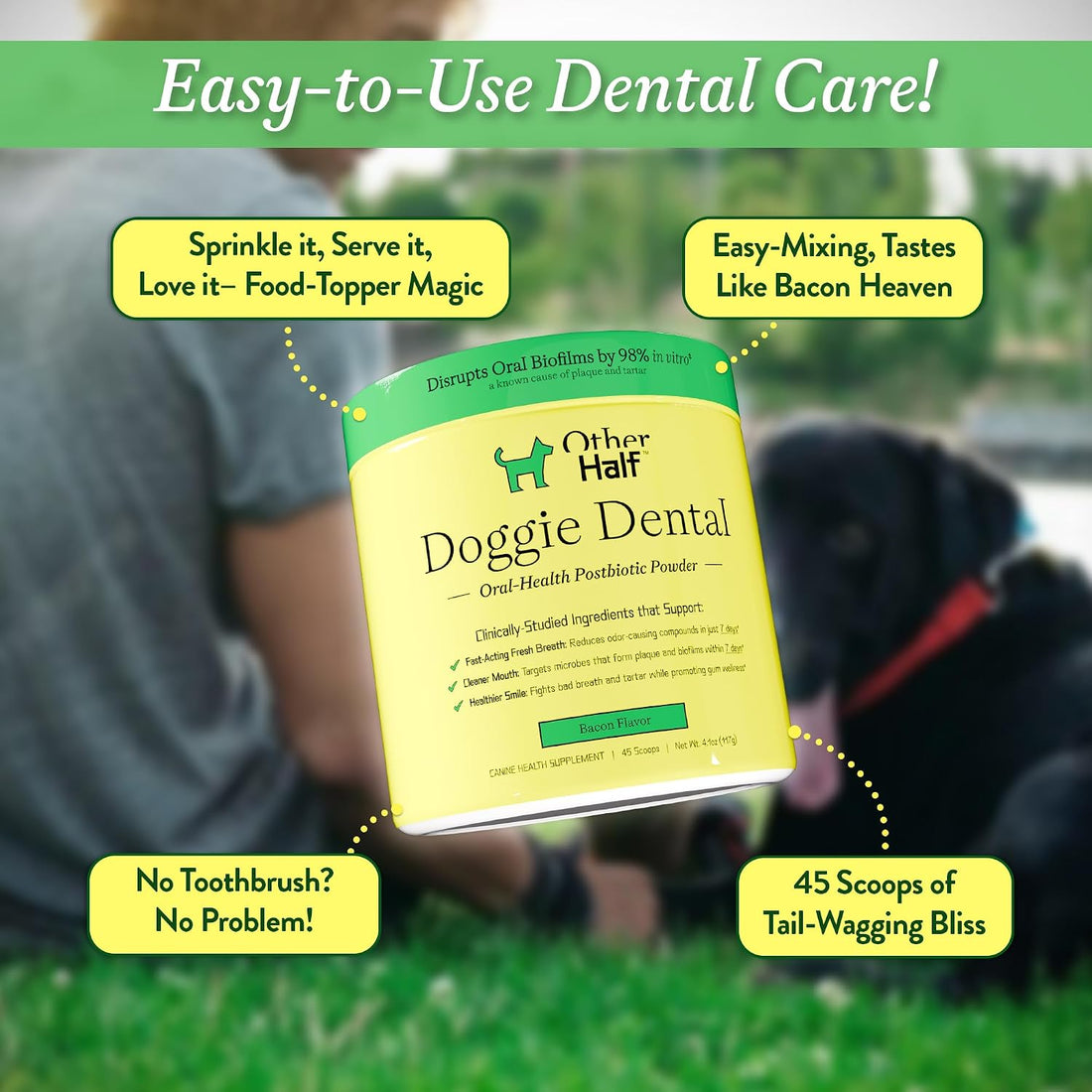 OTHER HALF Doggie Dental Supplement Powder