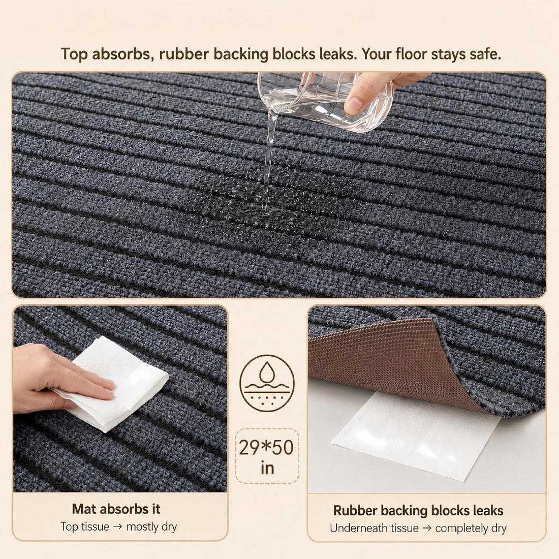 60 * 46in Mat for Under Dog Crate