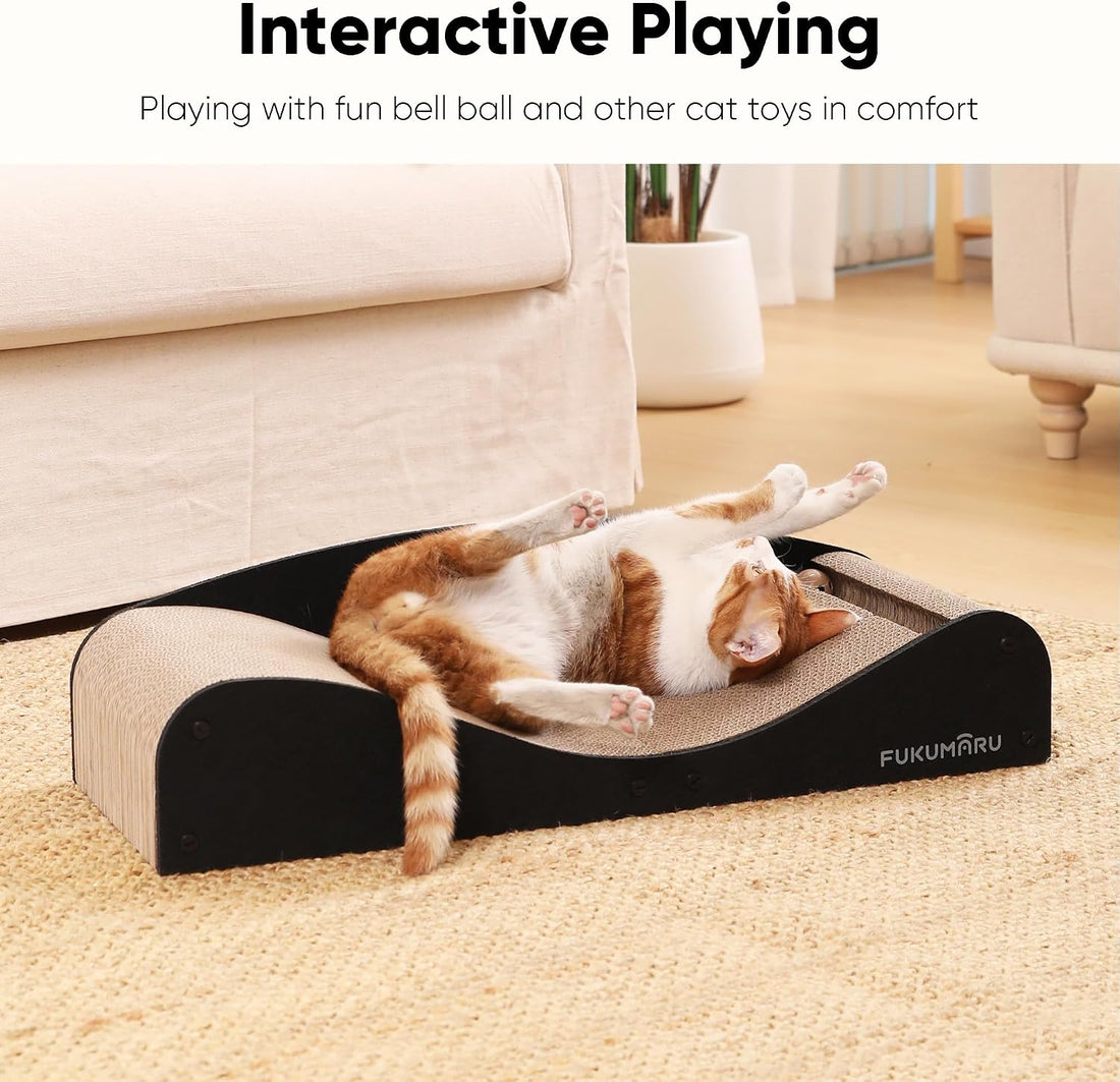 FUKUMARU Cardboard Cat Scratcher Bed