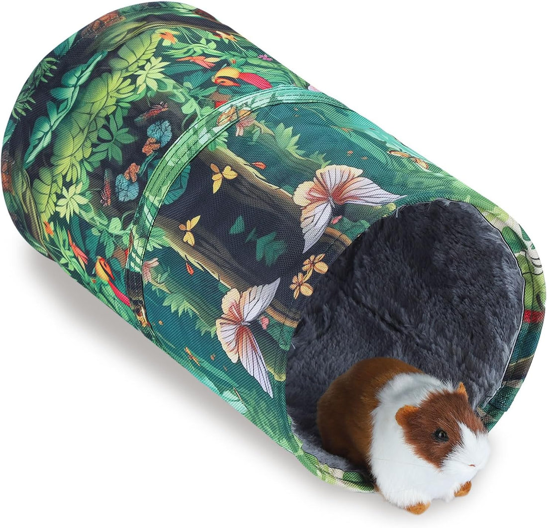 IBWell Cute Forest Guinea Pig Hideout Tunnel & Tube for Guinea Pigs