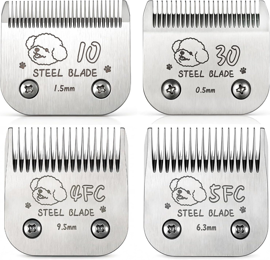 Size 10 Blade Compatible with Andis Oster A5 Wahl KM10, Silver, 1-Pack