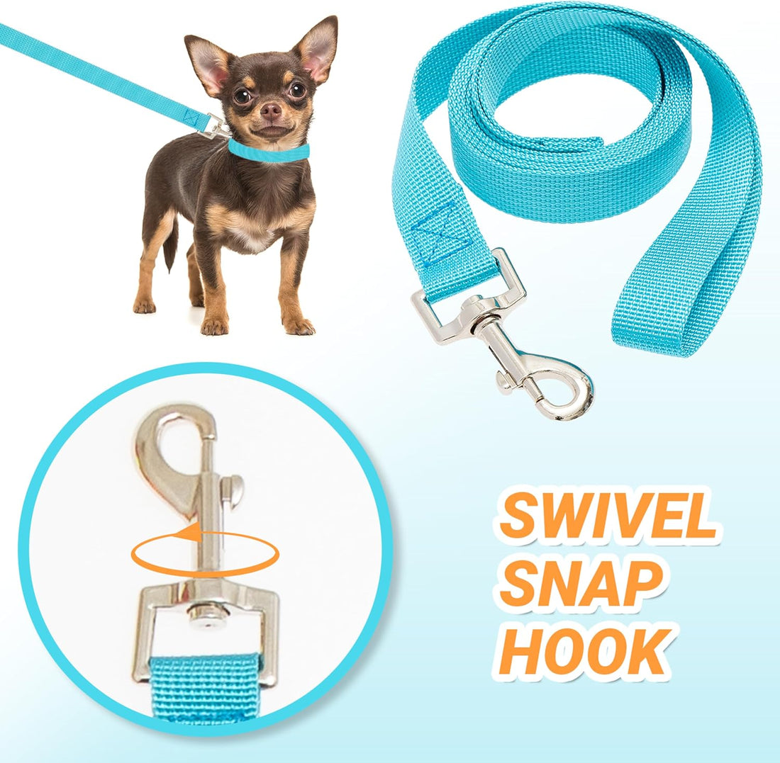 12 Pack Bulk Dog Leashes, 6FT Pet Lead Leash with Swivel Hook
