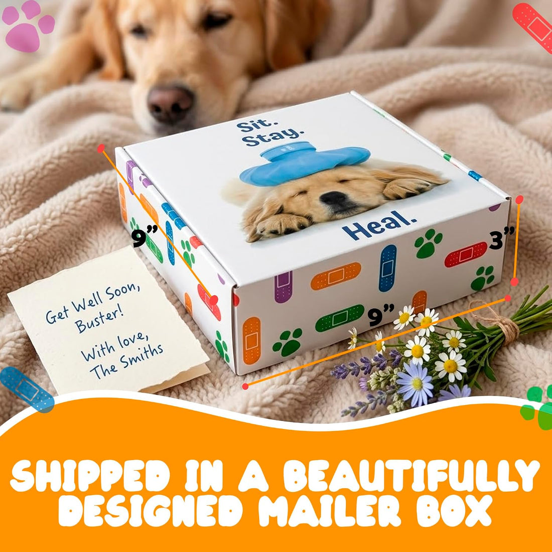 Get Well Soon Dog Gifts, Dog Care Package
