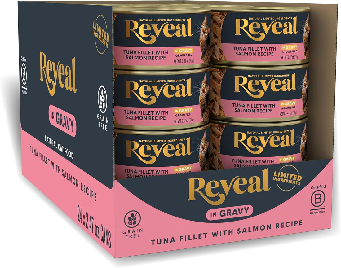 Reveal Fish & Chicken Variety in Gravy Wet Cat Food 12-Pack 2.47 oz
