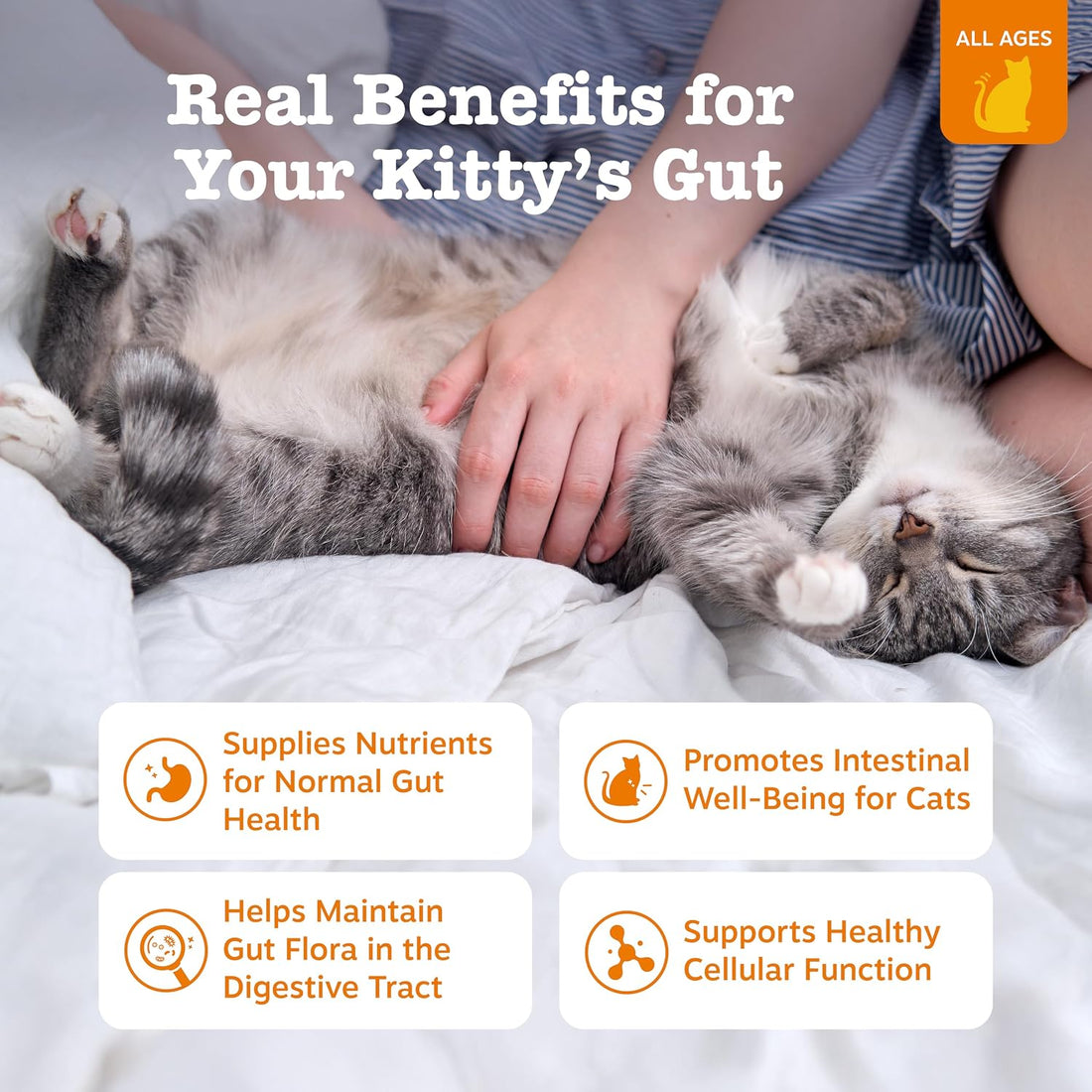 Zesty Paws Digestion Cat Mousse - Cat Vitamins Squeezable, Chicken