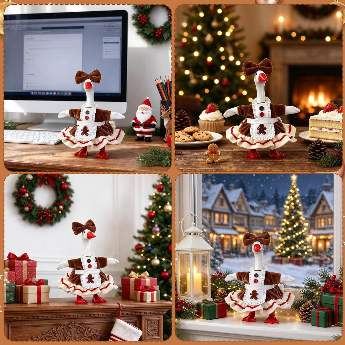 7 Inch Mini Desk Goose Outfits
