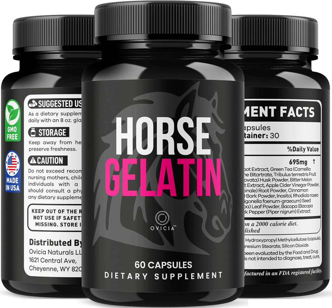 Horse Gelatin for Men - Official HorseGelatin Pill Advanced Premium