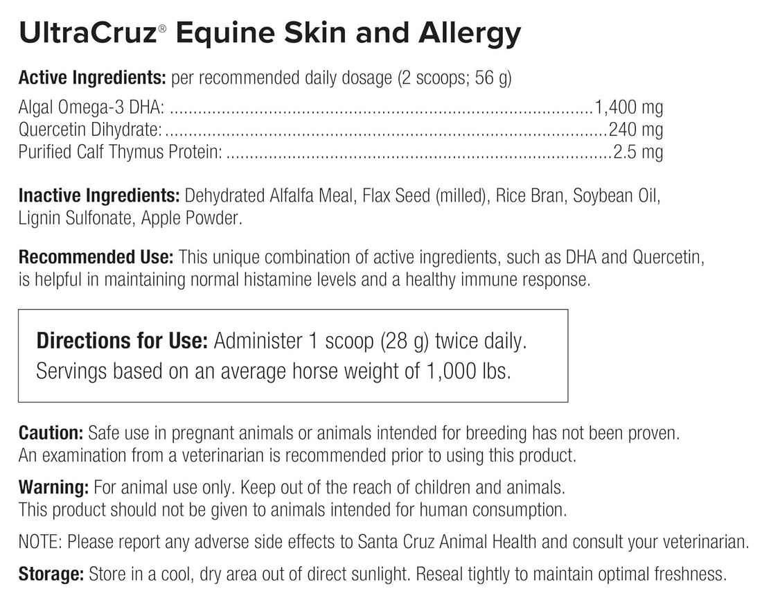UltraCruz® Equine Skin and Allergy, 120 Singles