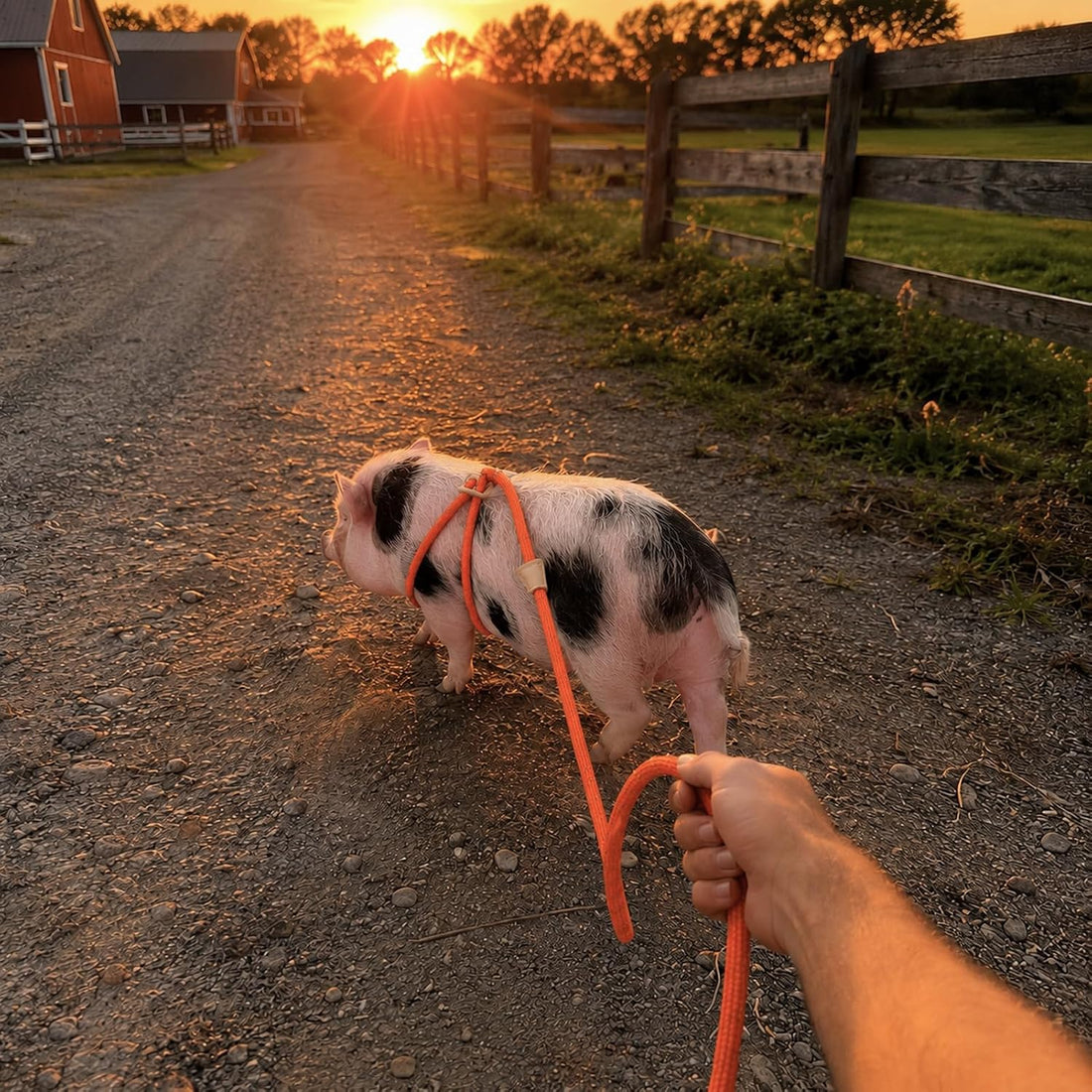 Pig Harness and Leash for Mini Pig, Goat