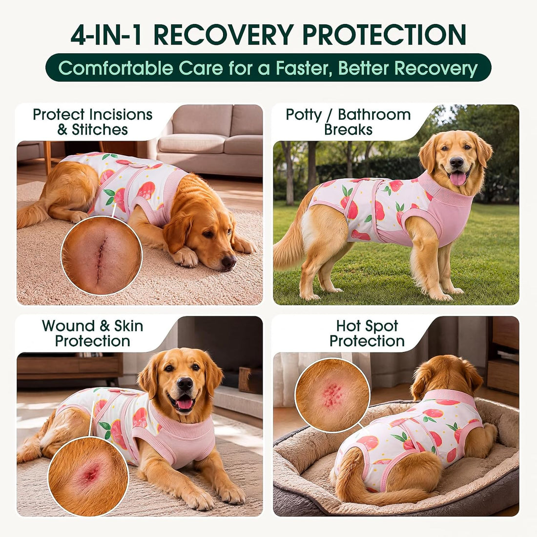 Kuoser Recovery Suit for Dogs Cats