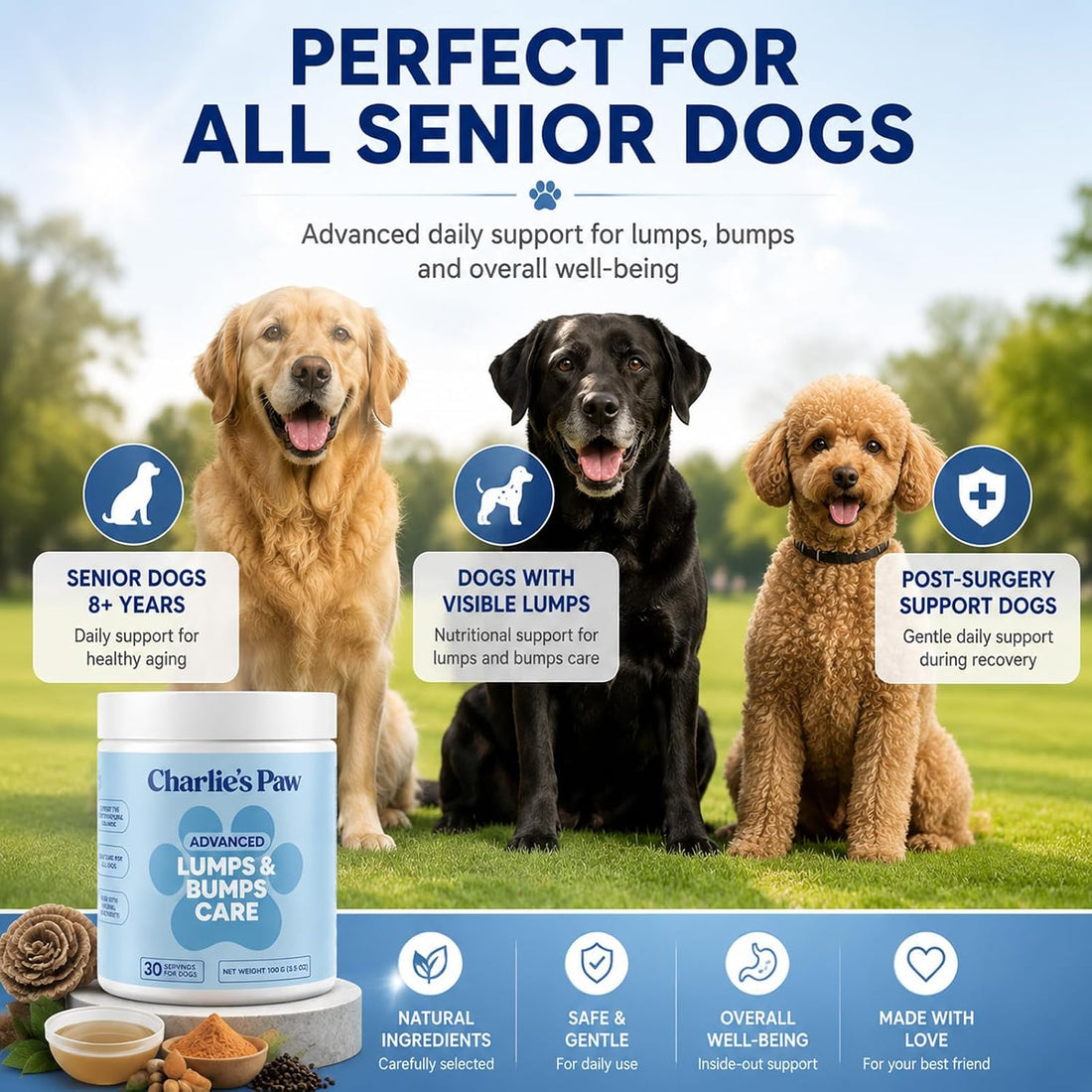 Charlies Paw Lump and Bump, Charlies Paw Advanced Lumps and Bumps Care