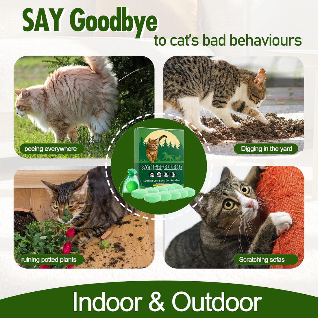 Cat Deterrent Outdoor & Indoor