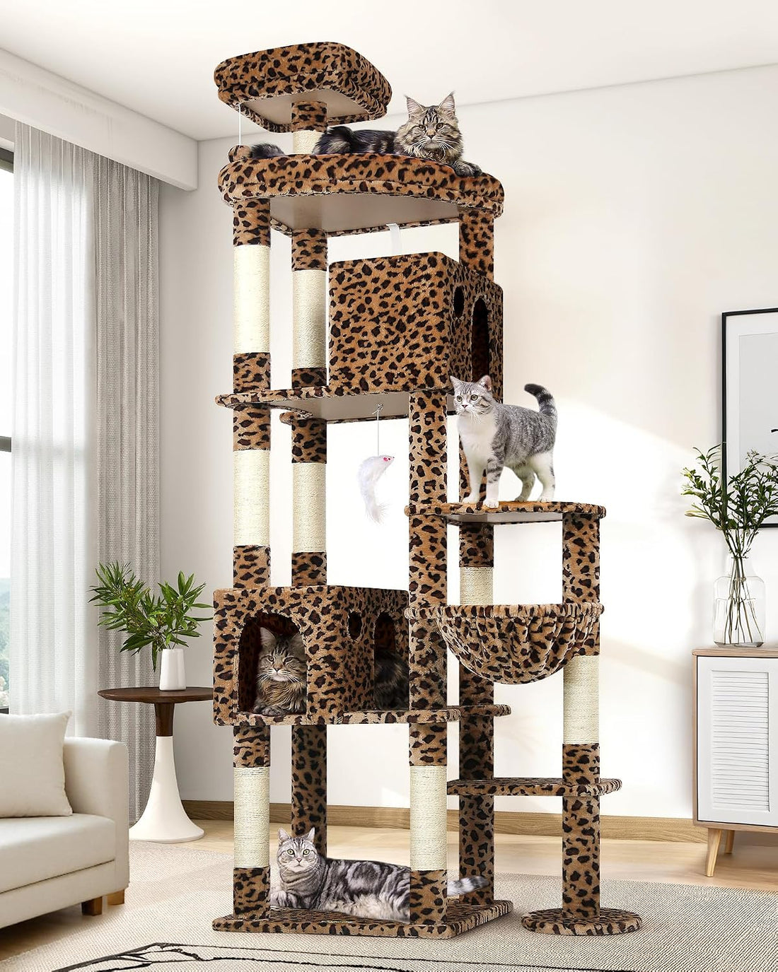 Globlazer Giant Cat Tree for Indoor Large Cats, 83in, F83