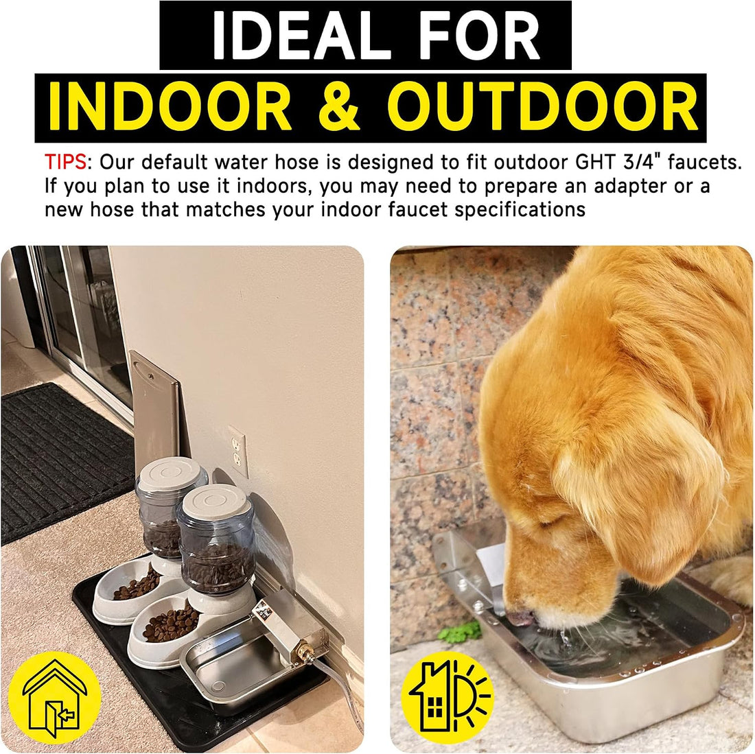 PETIMI Automatic Water Dispenser for Dogs