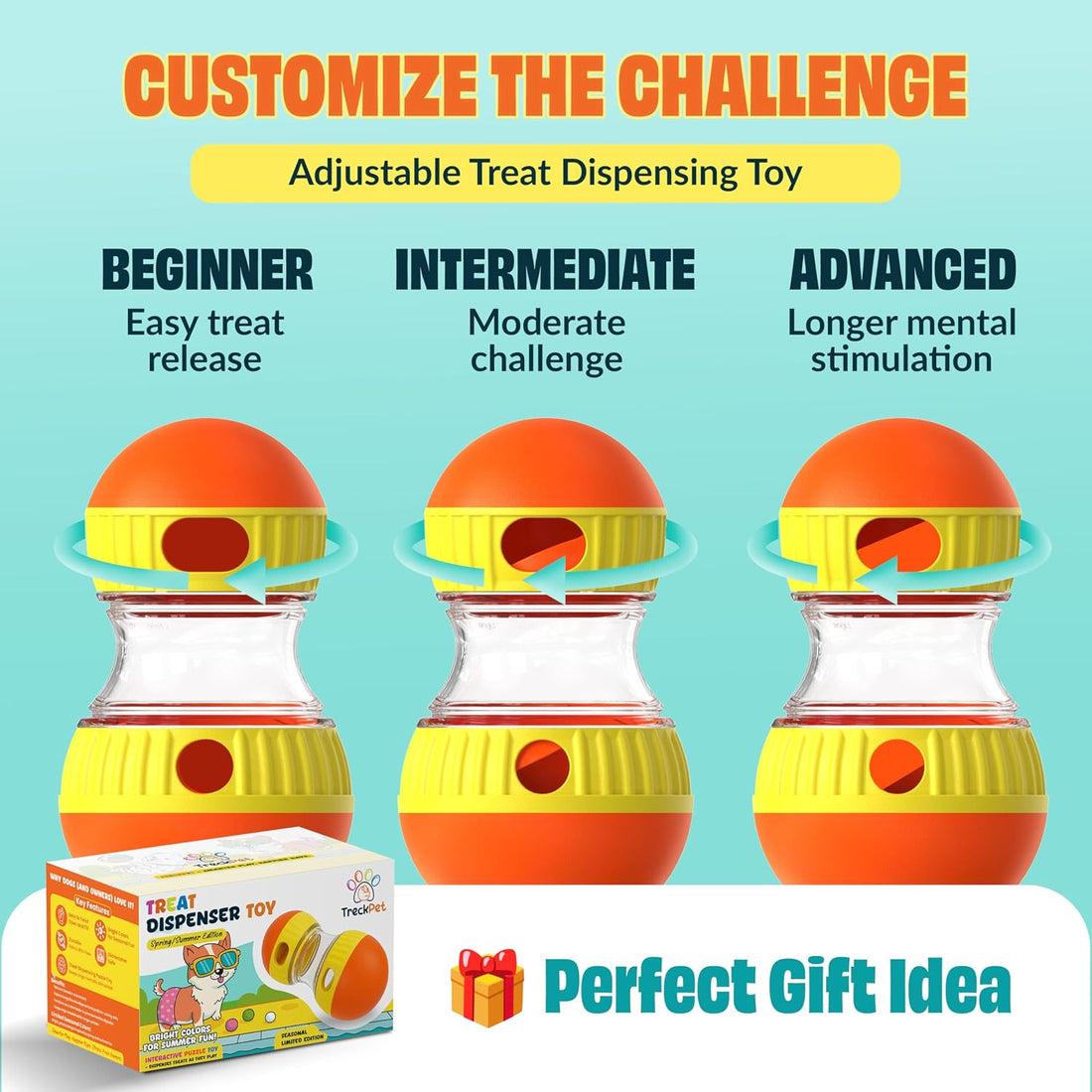 Dog Treat Dispenser Toy interactive-Treat puzzle toys for dogs mental
