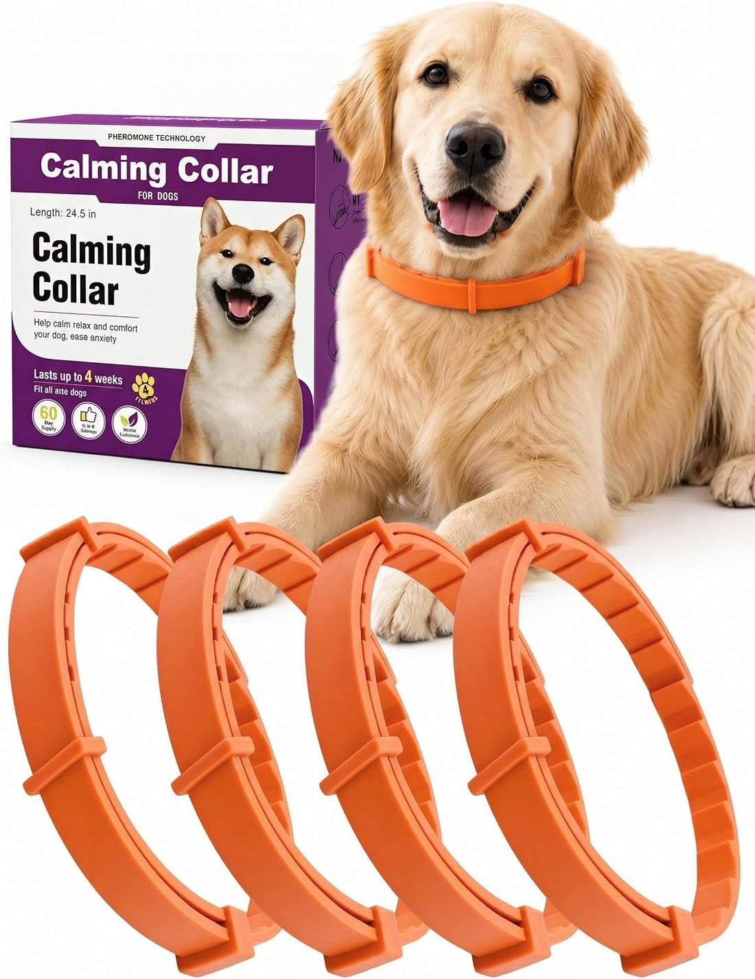Calming Collar for Cats - Adjustable Anxiety Relief and Stress