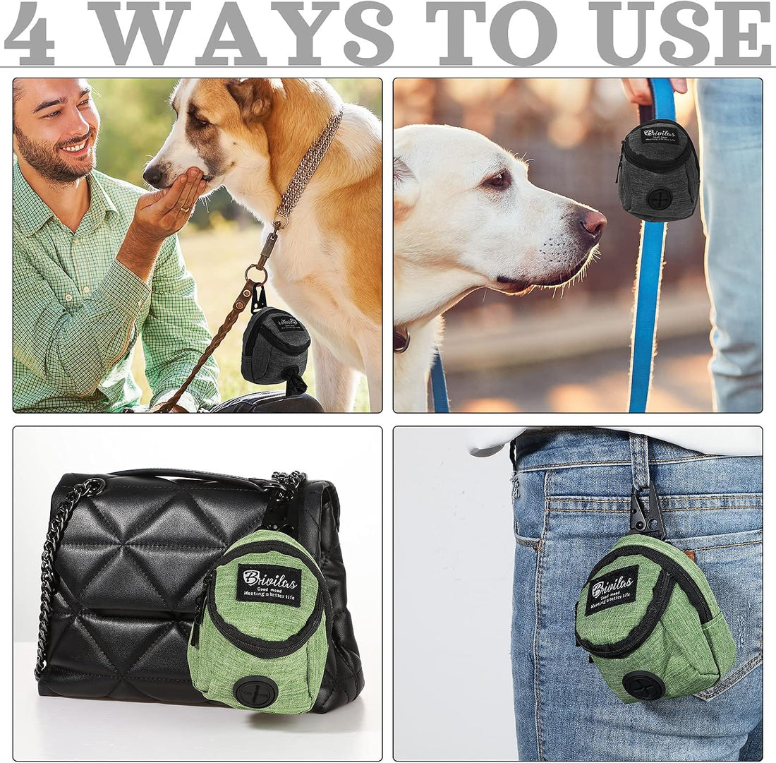 Talltalk 2 Pieces Dog Treat Pouch Pet Dog Poop Holder Dispenser
