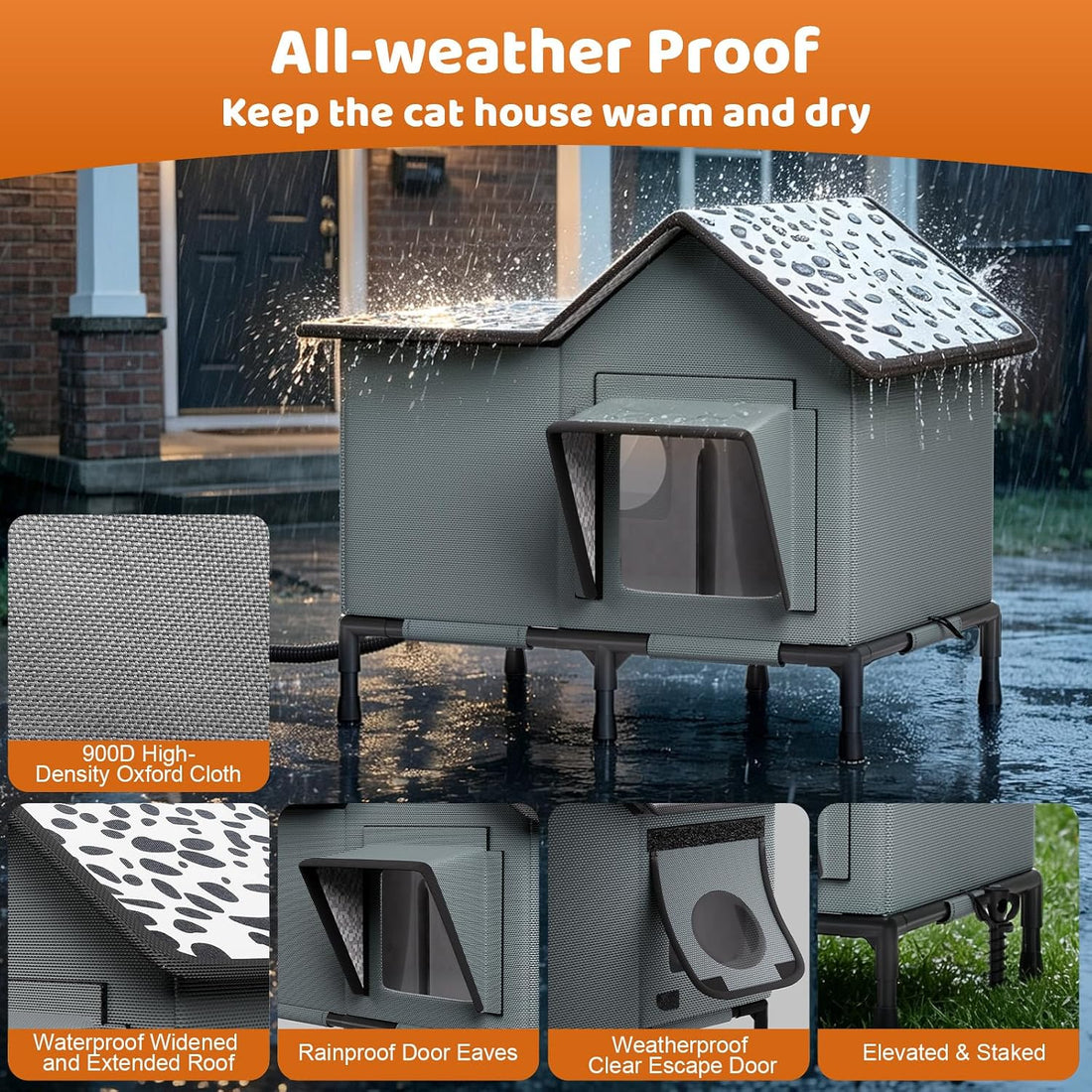 Heated Cat House for Outside