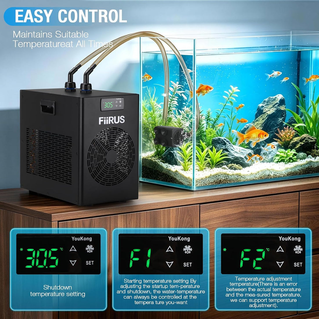1/3 HP Aquarium Chiller for Up to 79 Gallons