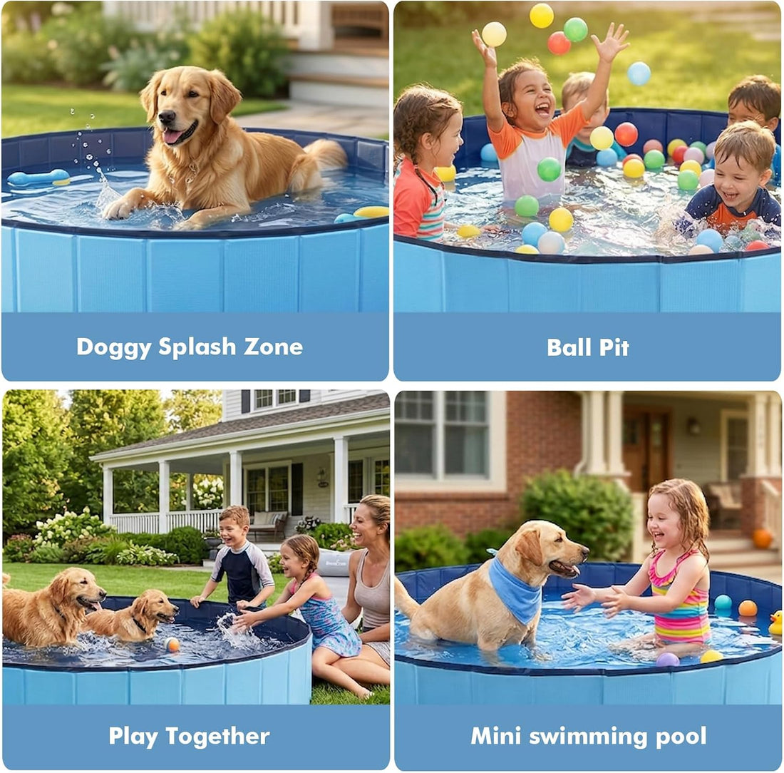 Eooqi Foldable Dog Pool for Large Dogs & Kids