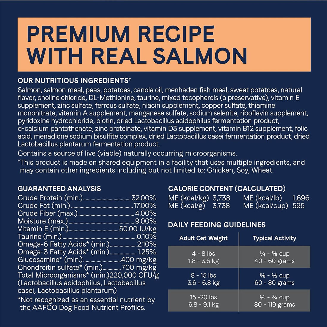 CANIDAE Pure Goodness Dry Cat Food, Real Salmon, 10 lb