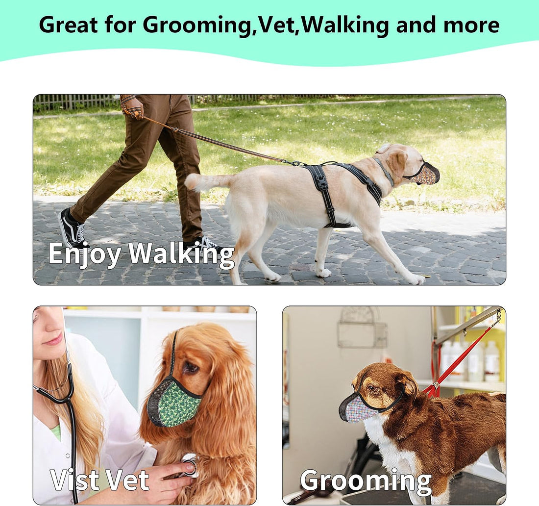Dog Basket Muzzle Dog Mouth Guard Cover for Grooming Wlaking Vet