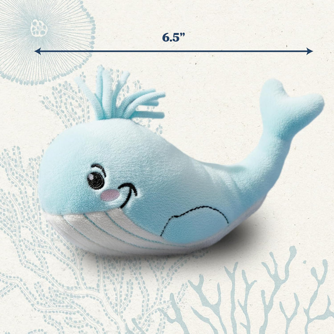 Premium Plush Cat Toy - Whale Cat Toy, Eco Friendly, Catnip