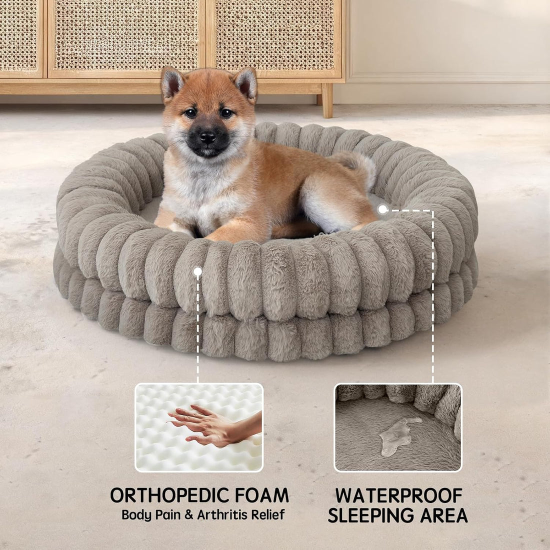BALANCE Luxury Donut Dog Bed