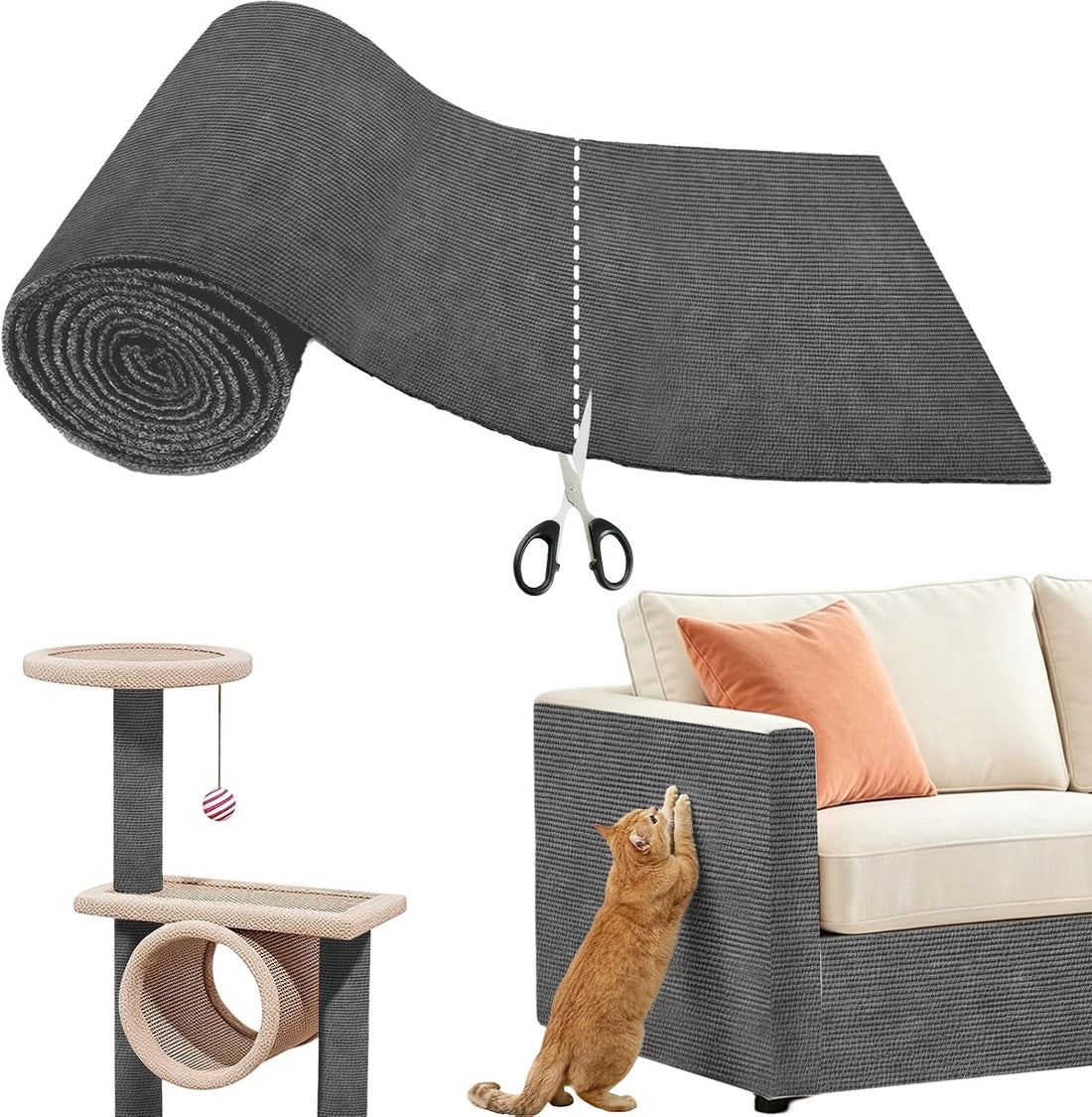 Heavy Duty Cat Scratch Mat for Couch