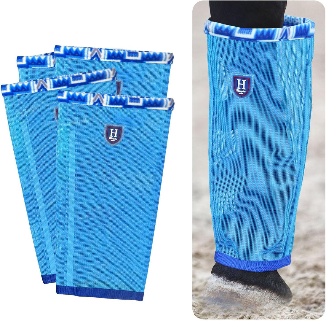Fine Mesh Fly Boots Loose Fitting & Non-Slip Horse Fly Leggings