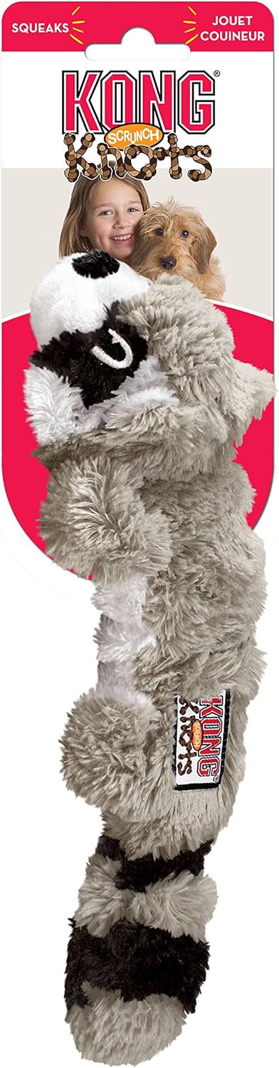KONG Scrunch Knots Plush Dog Toy with Knotted Rope