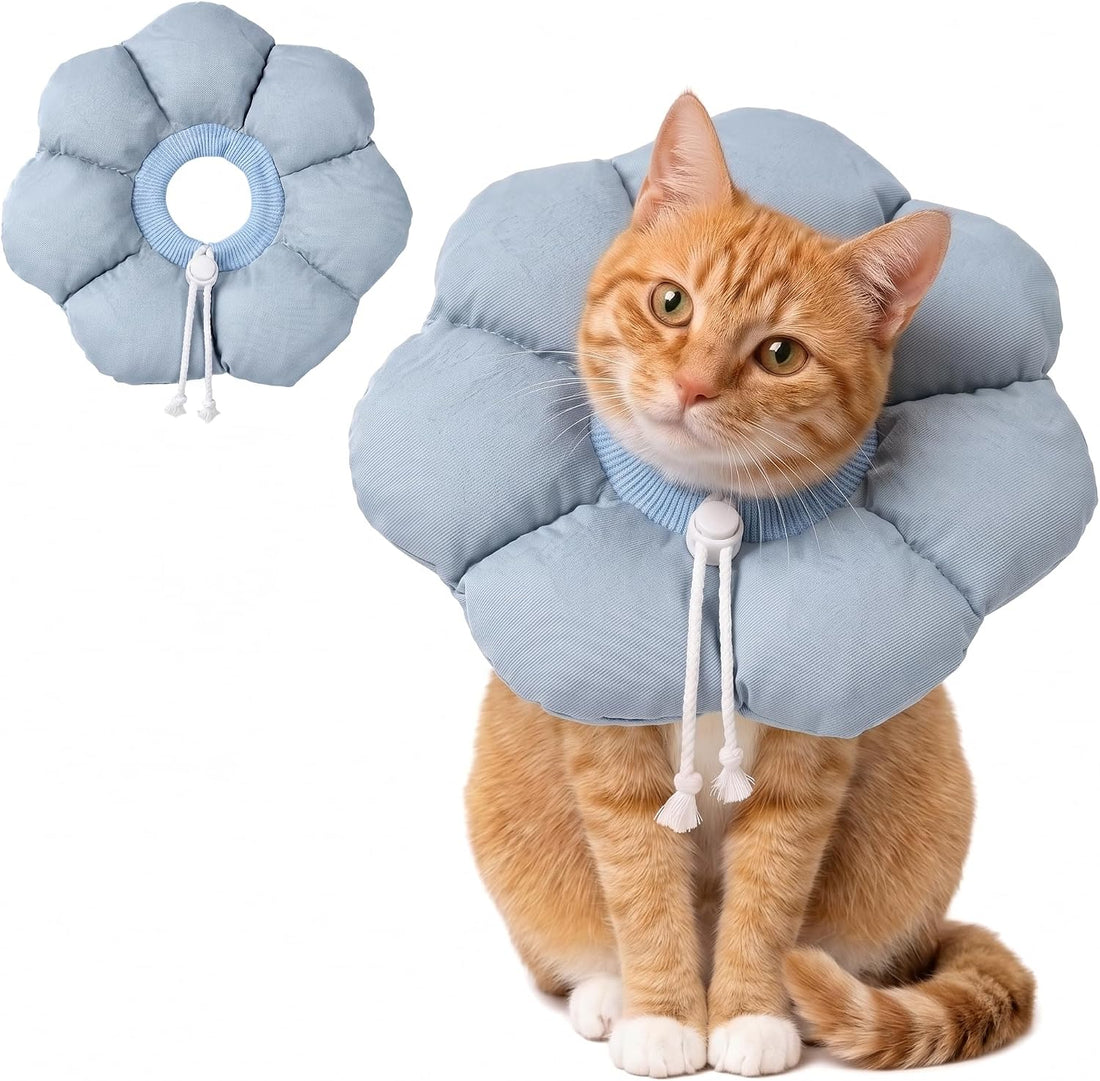 Avont Soft Cat Cone M Sagegreen Post-Surgery Anti-Lick Adjustable