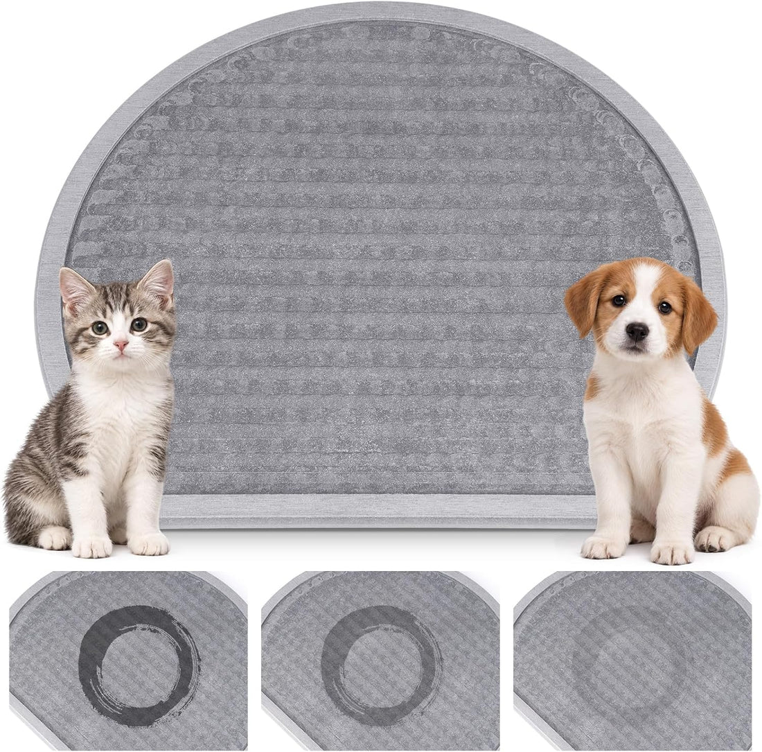 Stone Pet Bowl Mat for Dogs and Cats, Absorbent Quick Dry