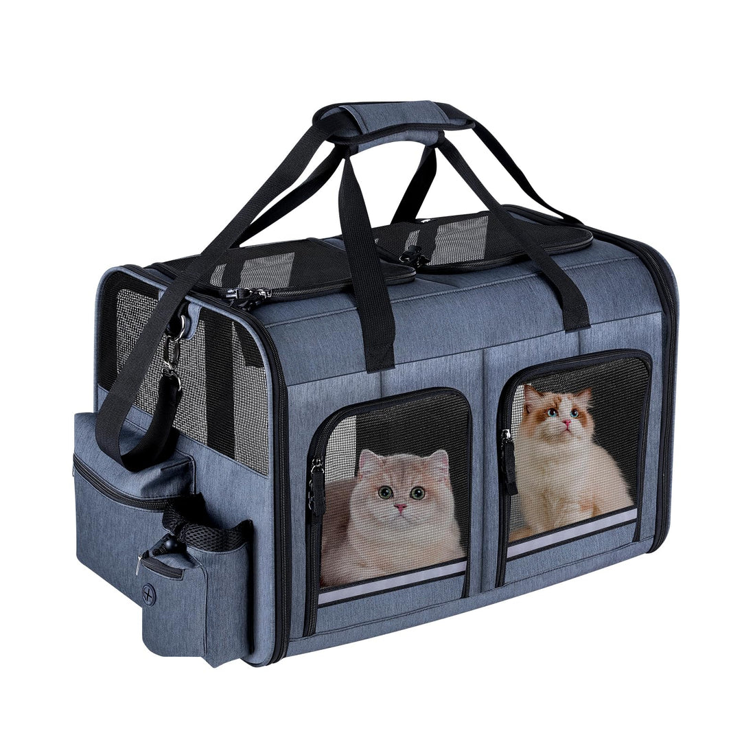 Double Cat Carrier for Two Cats, Foldable