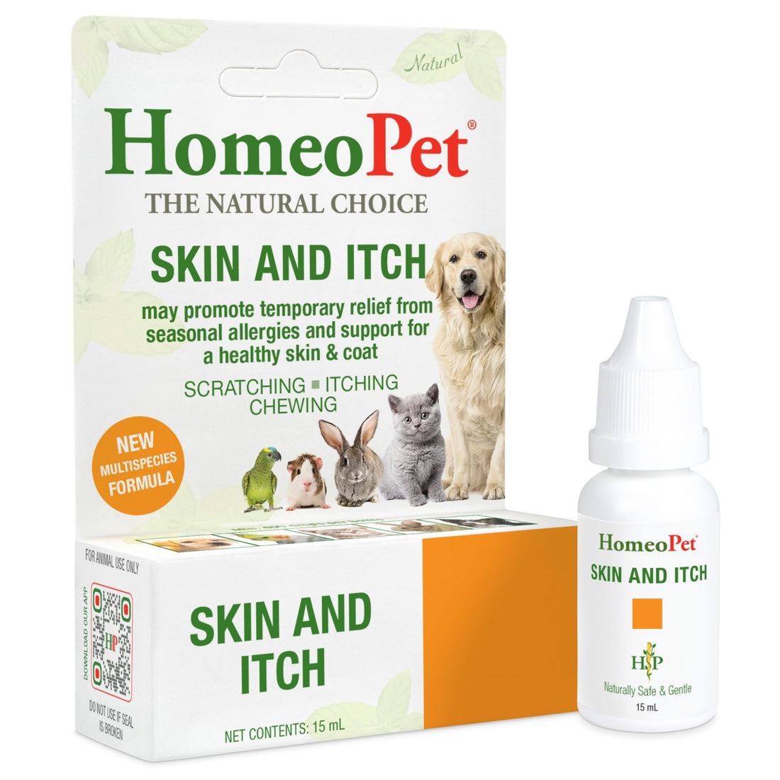 HomeoPet Skin and Itch, Safe and Natural Itch Relief for Dogs and Cats