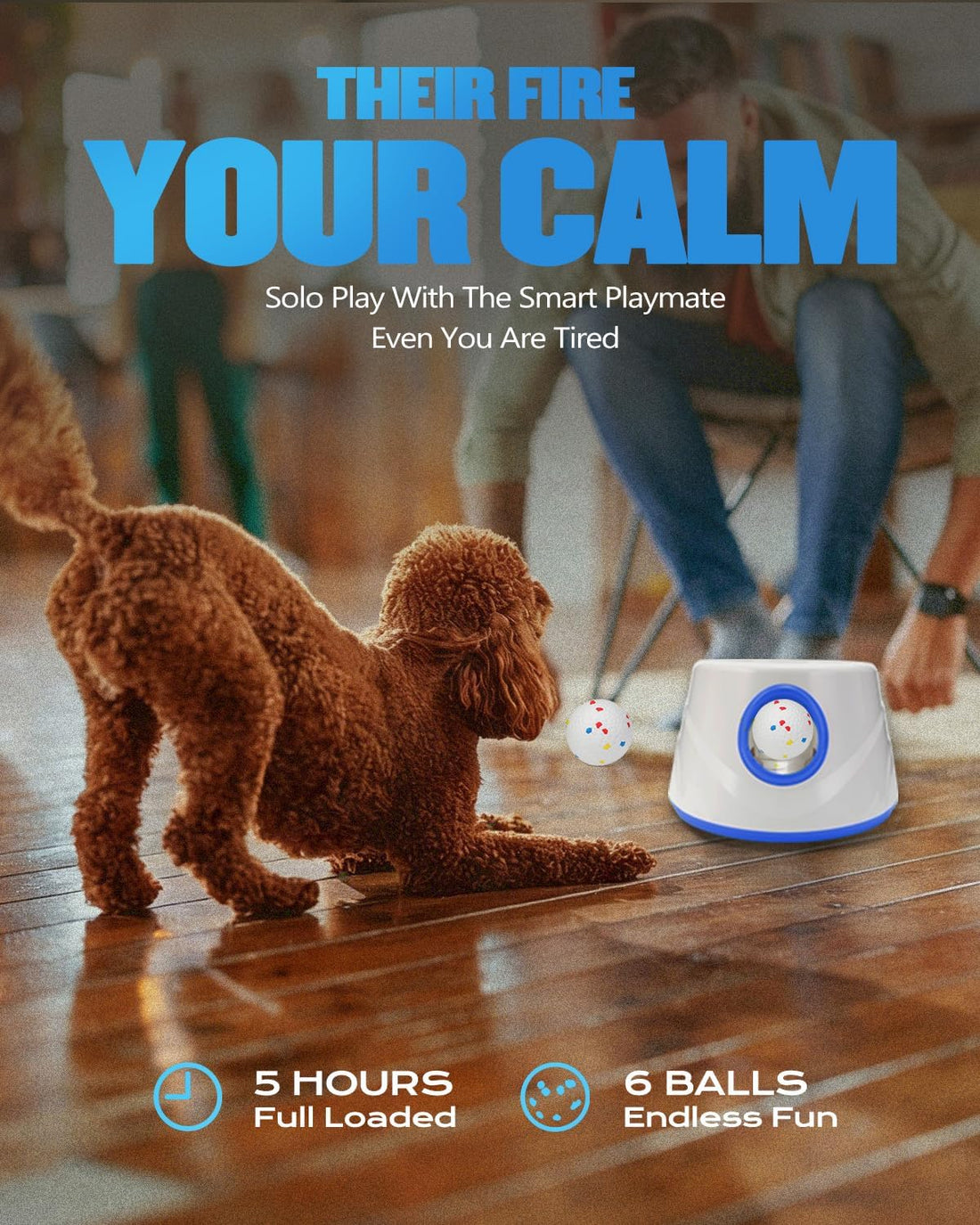 Automatic Dog Ball Thrower Launcher for Small to Medium Dogs